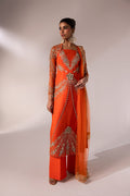 Caia | Regine Luxury Formal23 | TANGERINE - by - Libasekhas UK - Registered Vendor of : Caia - 100% Original Designer Dresss