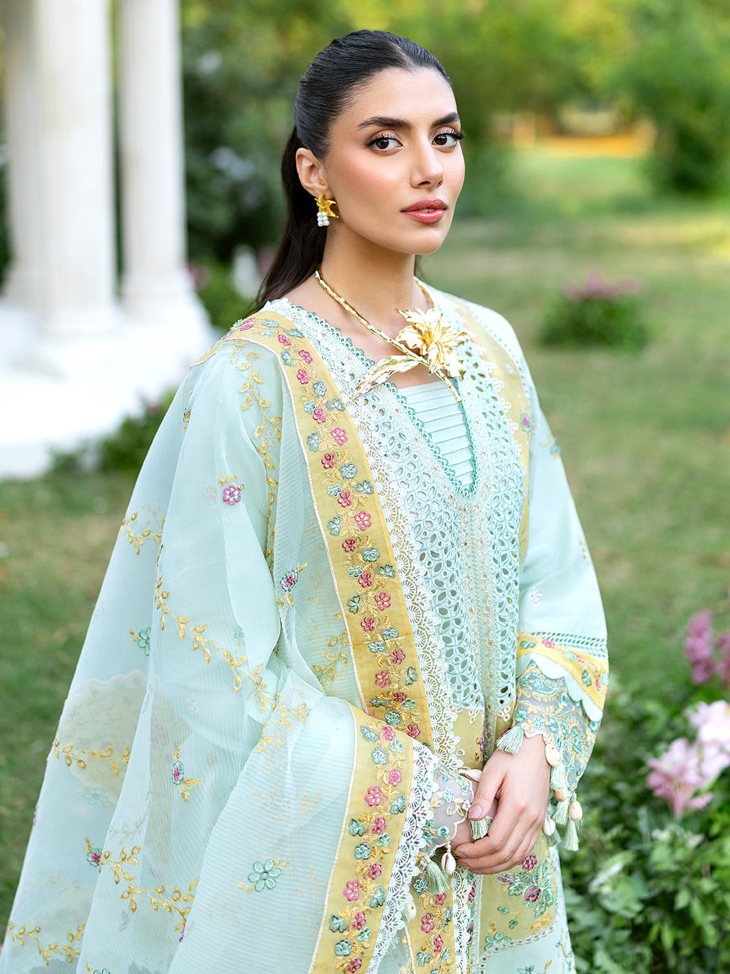 Mahnur | Sophie Luxury Lawn 25 | Calista - by - Libasekhas UK - Registered Vendor of : Mahnur - 100% Original Designer Dresss