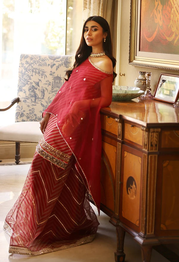 Layla Chatoor | Luxury Pret | Cape Top - by Libasekhas UK - Registered Vendor of : Layla Chatoor - 100% Original Designer Dress