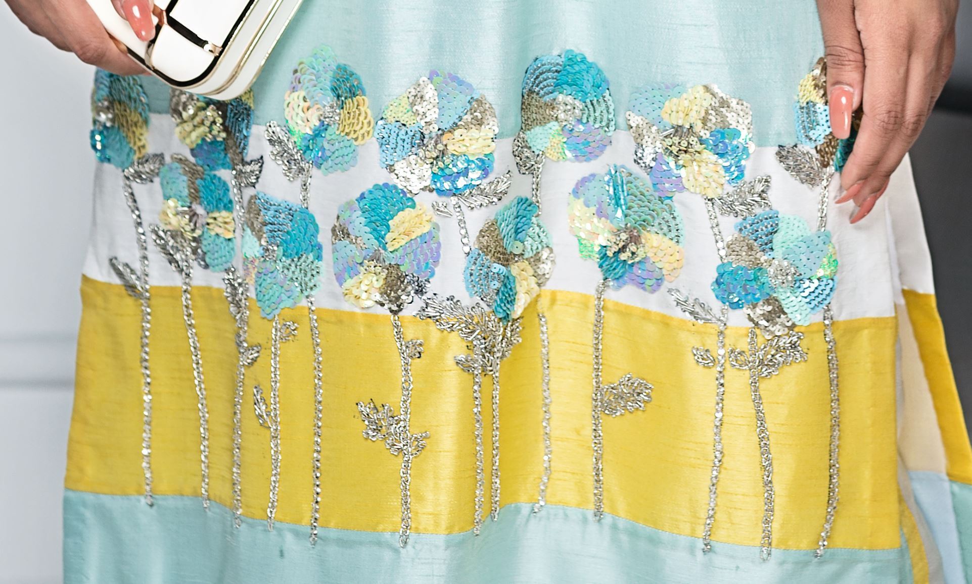 Hana | Eclectic Ready to Wear | Blue Lagoon - by - Libasekhas UK - Registered Vendor of : Hana - 100% Original Designer Dresss