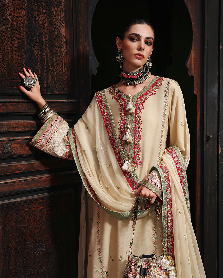 Mushq | Nuvera Rawsilk | Cardinal Gem - by Libasekhas UK - Registered Vendor of : Mushq - 100% Original Designer Dress