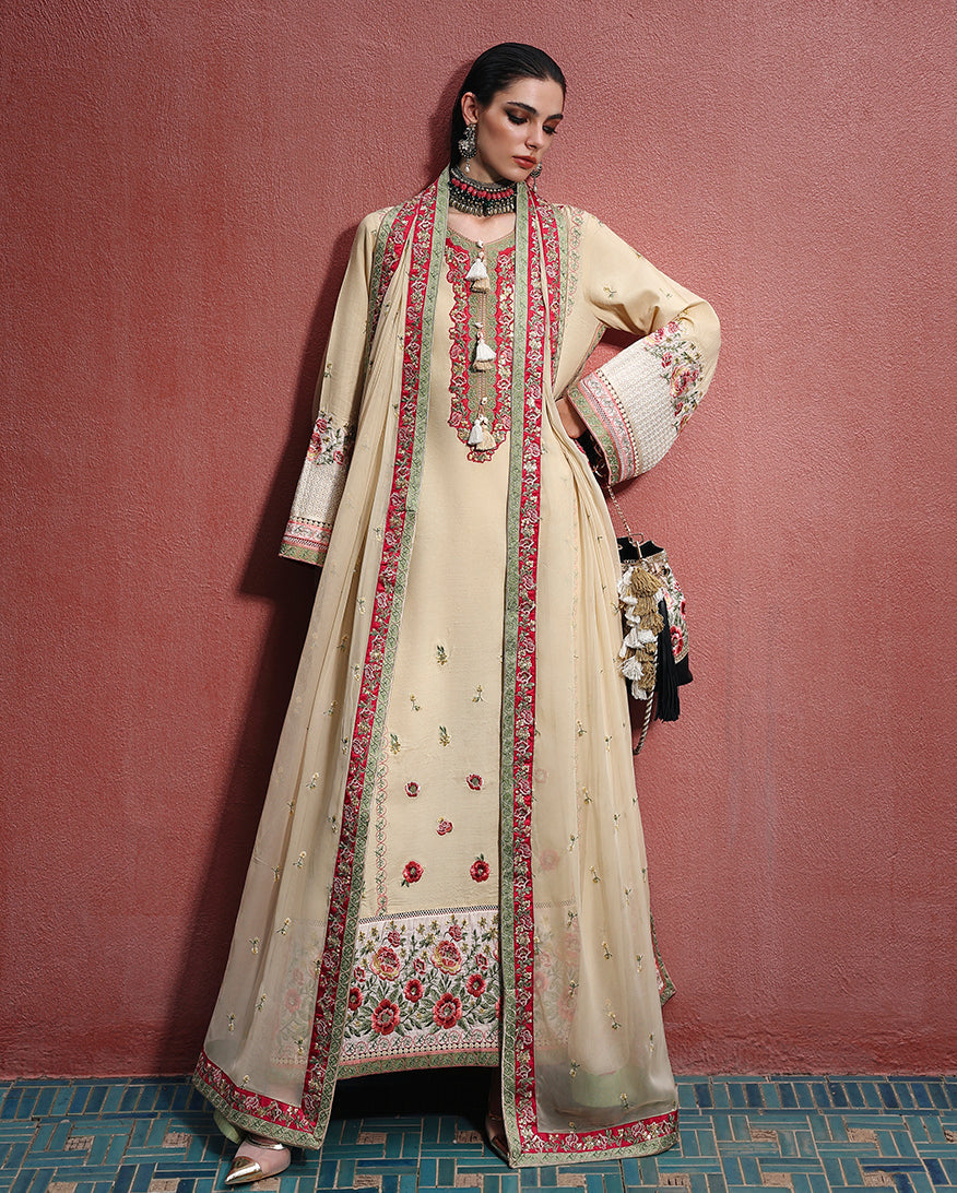 Mushq | Nuvera Rawsilk | Cardinal Gem - by Libasekhas UK - Registered Vendor of : Mushq - 100% Original Designer Dress
