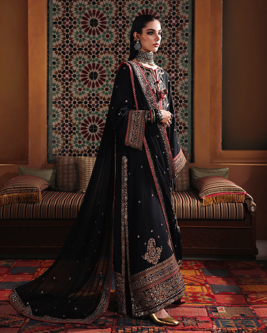 Mushq | Nuvera Rawsilk | Carmine Jewel - by Libasekhas UK - Registered Vendor of : Mushq - 100% Original Designer Dress