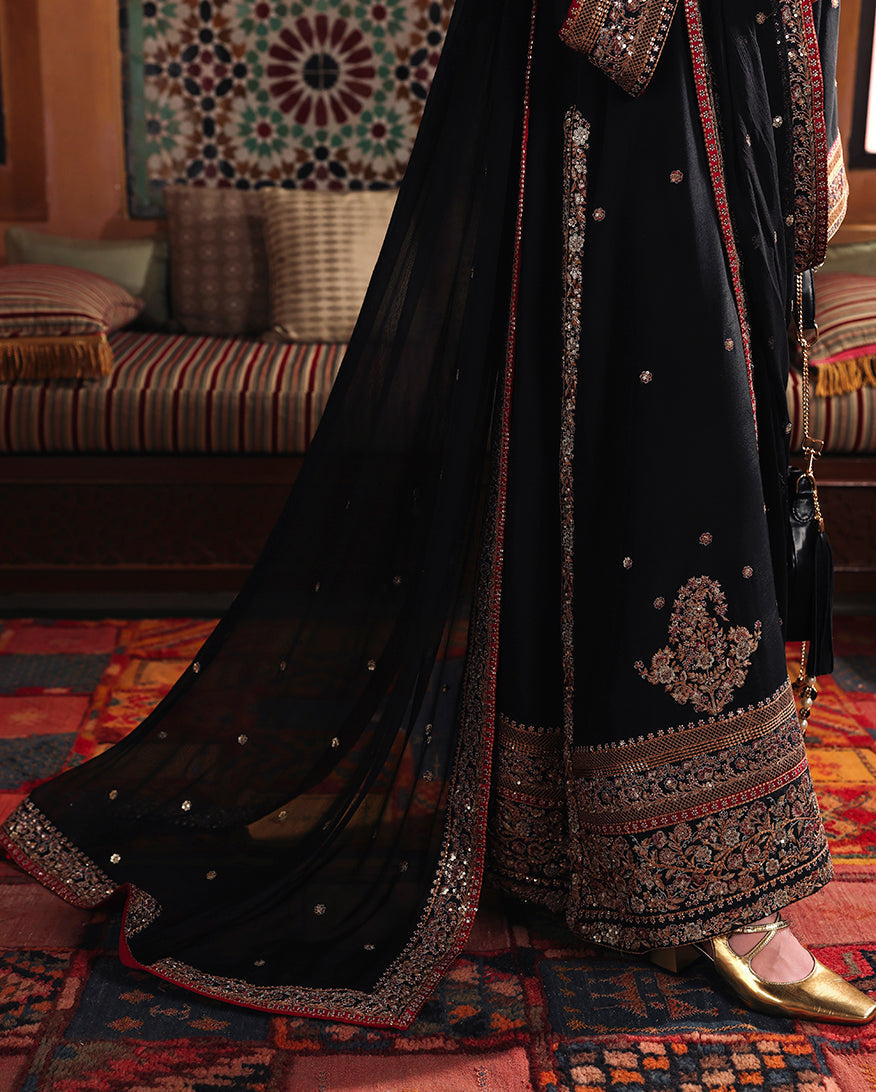 Mushq | Nuvera Rawsilk | Carmine Jewel - by Libasekhas UK - Registered Vendor of : Mushq - 100% Original Designer Dress