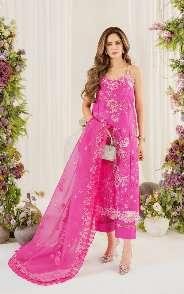 Asifa and Nabeel | Pretty in Pink Limited Edition | Carnation (PP-2) - by - Libasekhas UK - Registered Vendor of : Asifa and Nabeel - 100% Original Designer Dresss