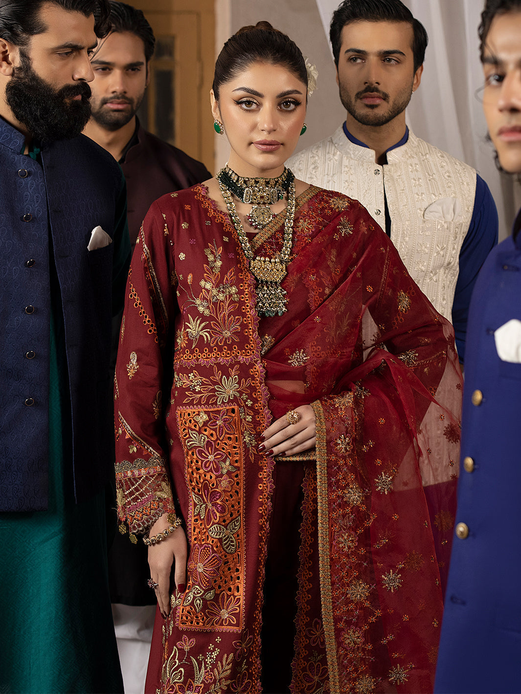 Mahnur | Mahrukh Luxury Lawn 24 | CARNATION - by - Libasekhas UK - Registered Vendor of : Mahnur - 100% Original Designer Dresss