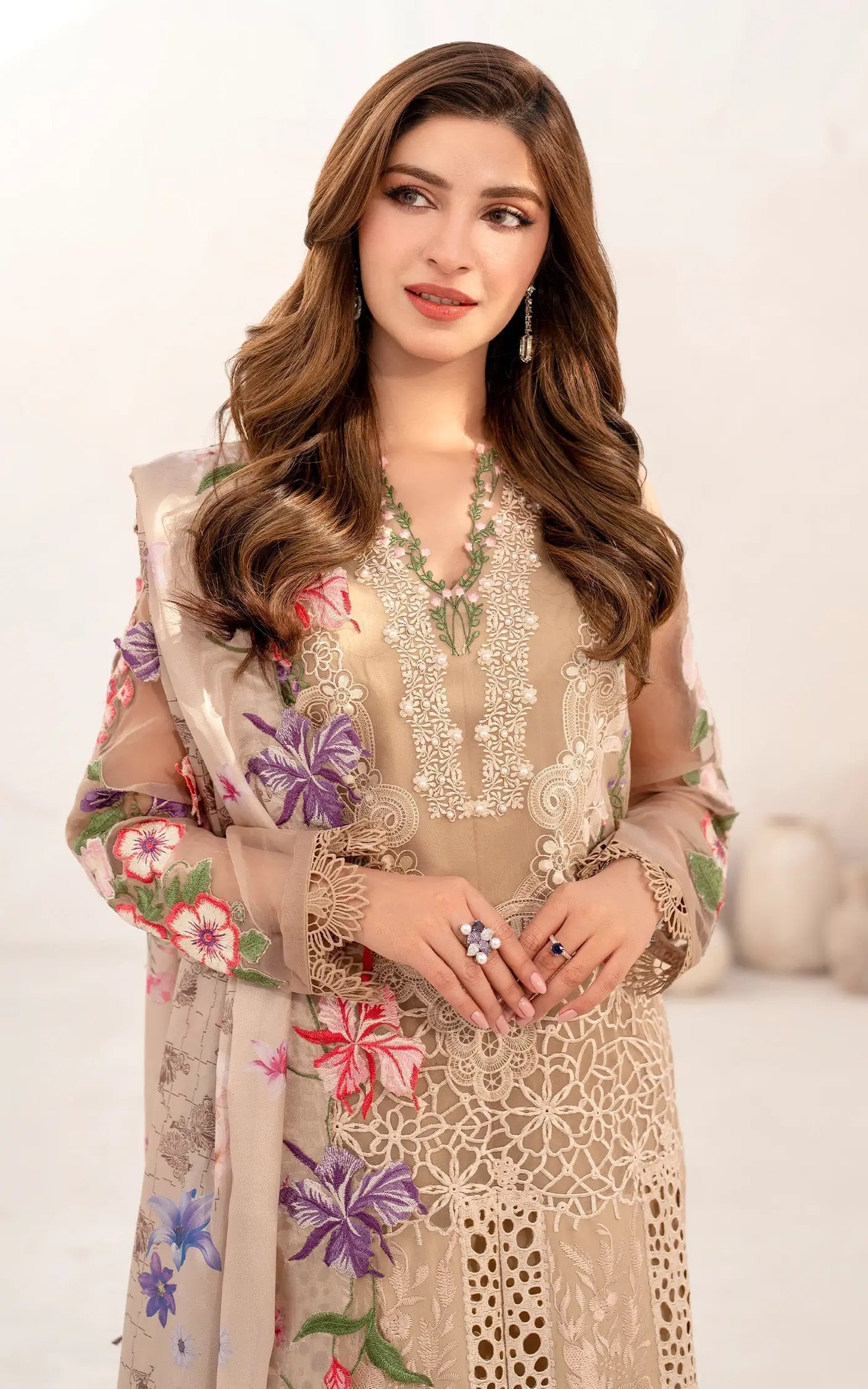 Asifa and Nabeel | Azalia Summer 25 | Carnation (AZL25-09) - by - Libasekhas UK - Registered Vendor of : Asifa and Nabeel - 100% Original Designer Dresss