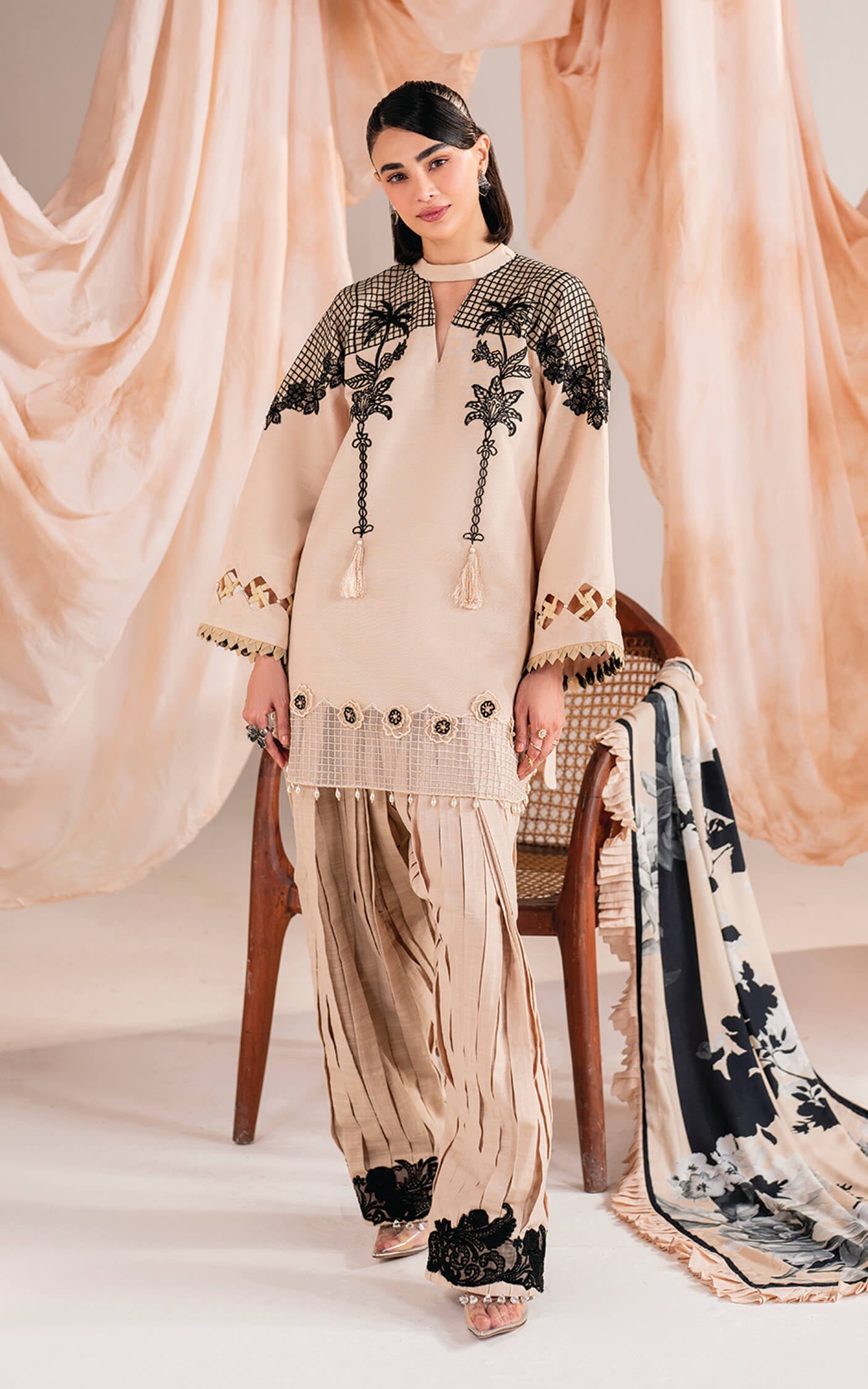 Asifa and Nabeel | Winter Meraki 24 | Cascade-MW-13 - by - Libasekhas UK - Registered Vendor of : Asifa and Nabeel - 100% Original Designer Dresss