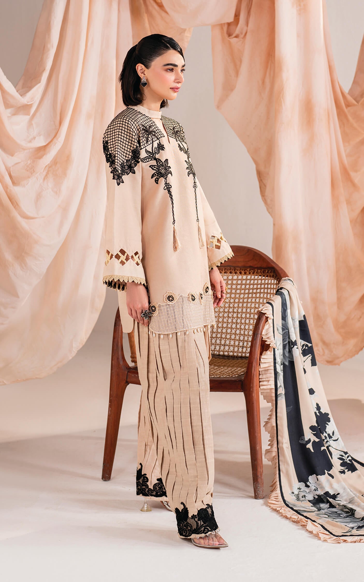 Asifa and Nabeel | Winter Meraki 24 | Cascade-MW-13 - by - Libasekhas UK - Registered Vendor of : Asifa and Nabeel - 100% Original Designer Dresss