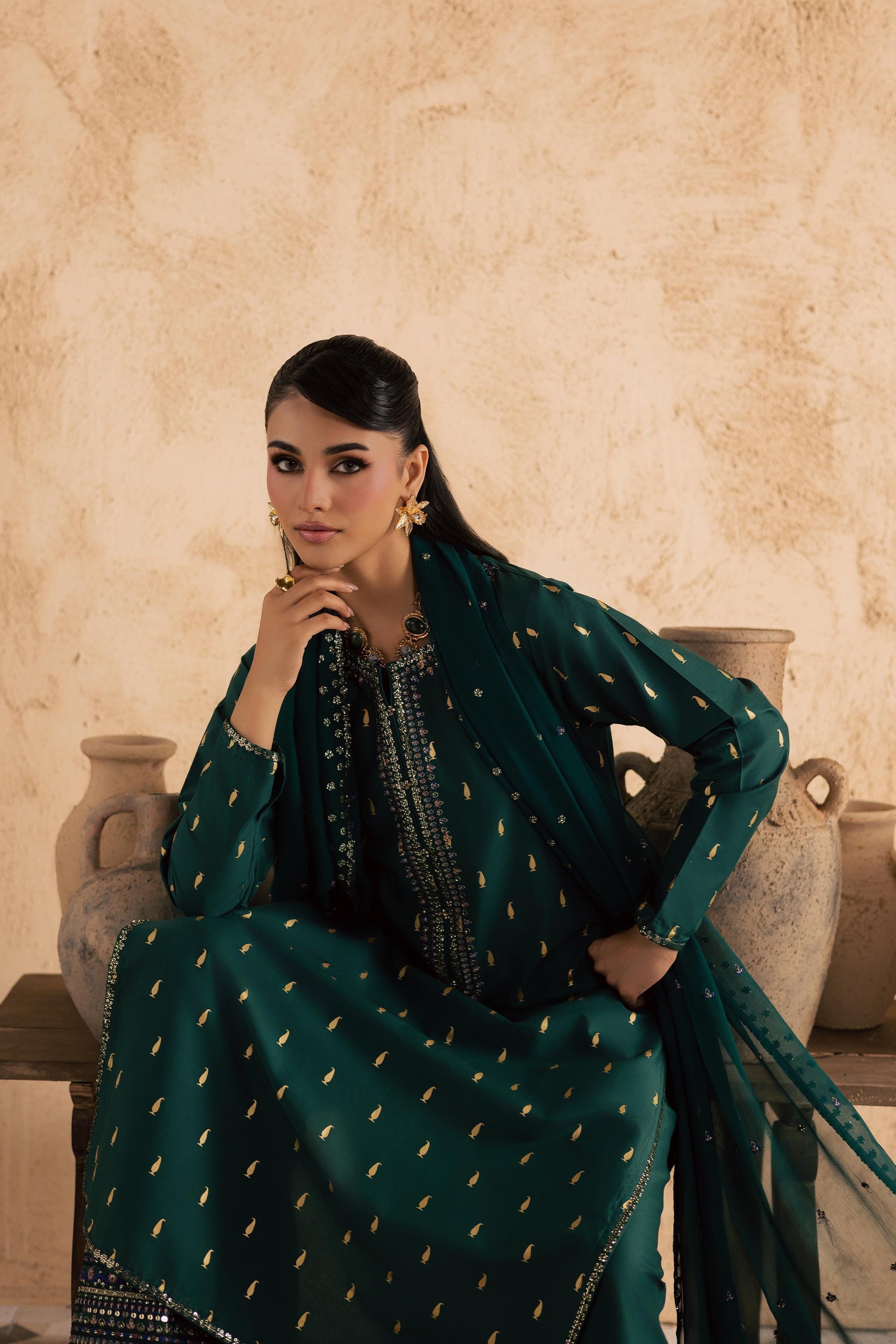 Batik | Festive Eid 26 | Caspien - by Libasekhas - Registered Vendor of : Batik - 100% Original Designer Dress