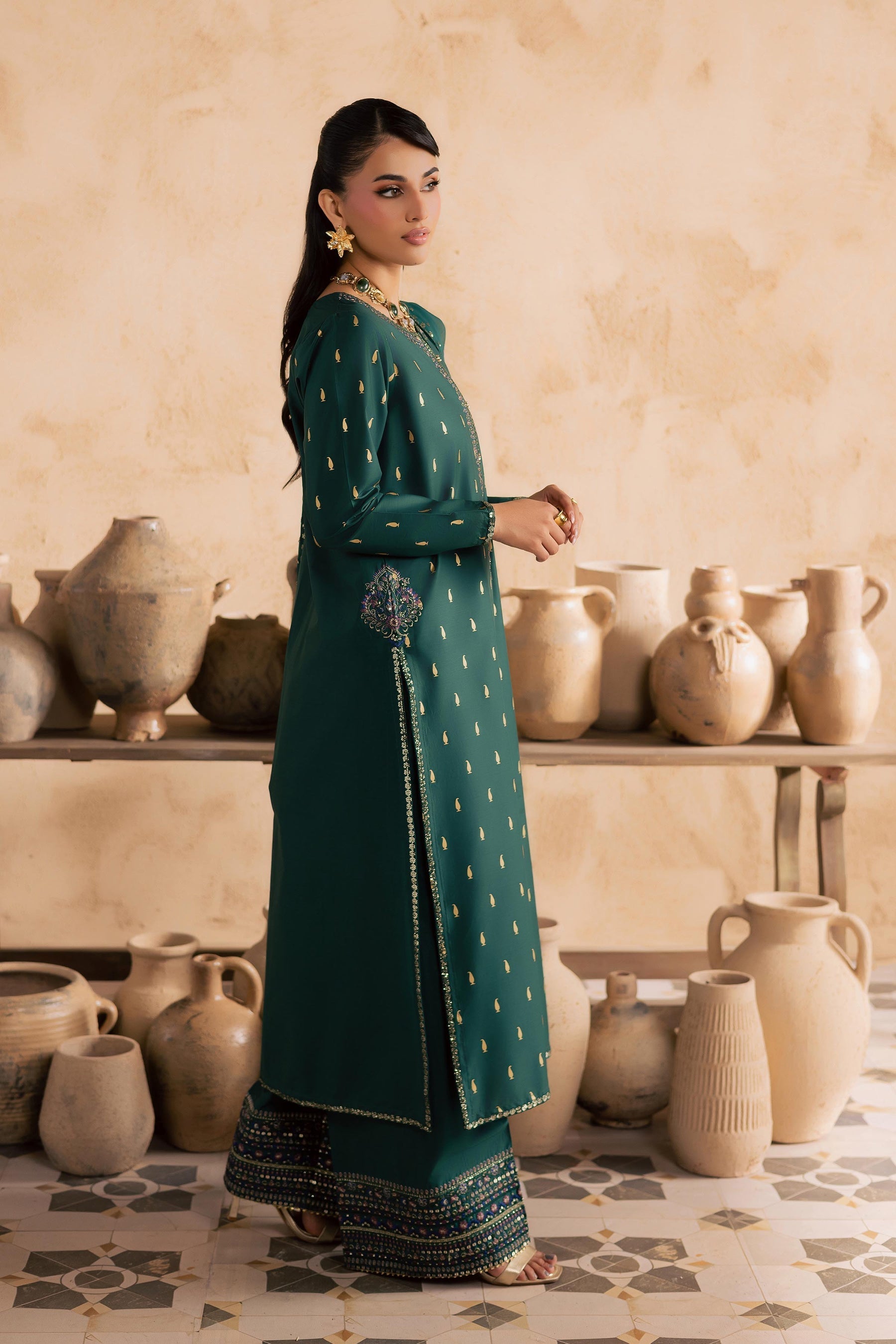 Batik | Festive Eid 26 | Caspien - by Libasekhas - Registered Vendor of : Batik - 100% Original Designer Dress
