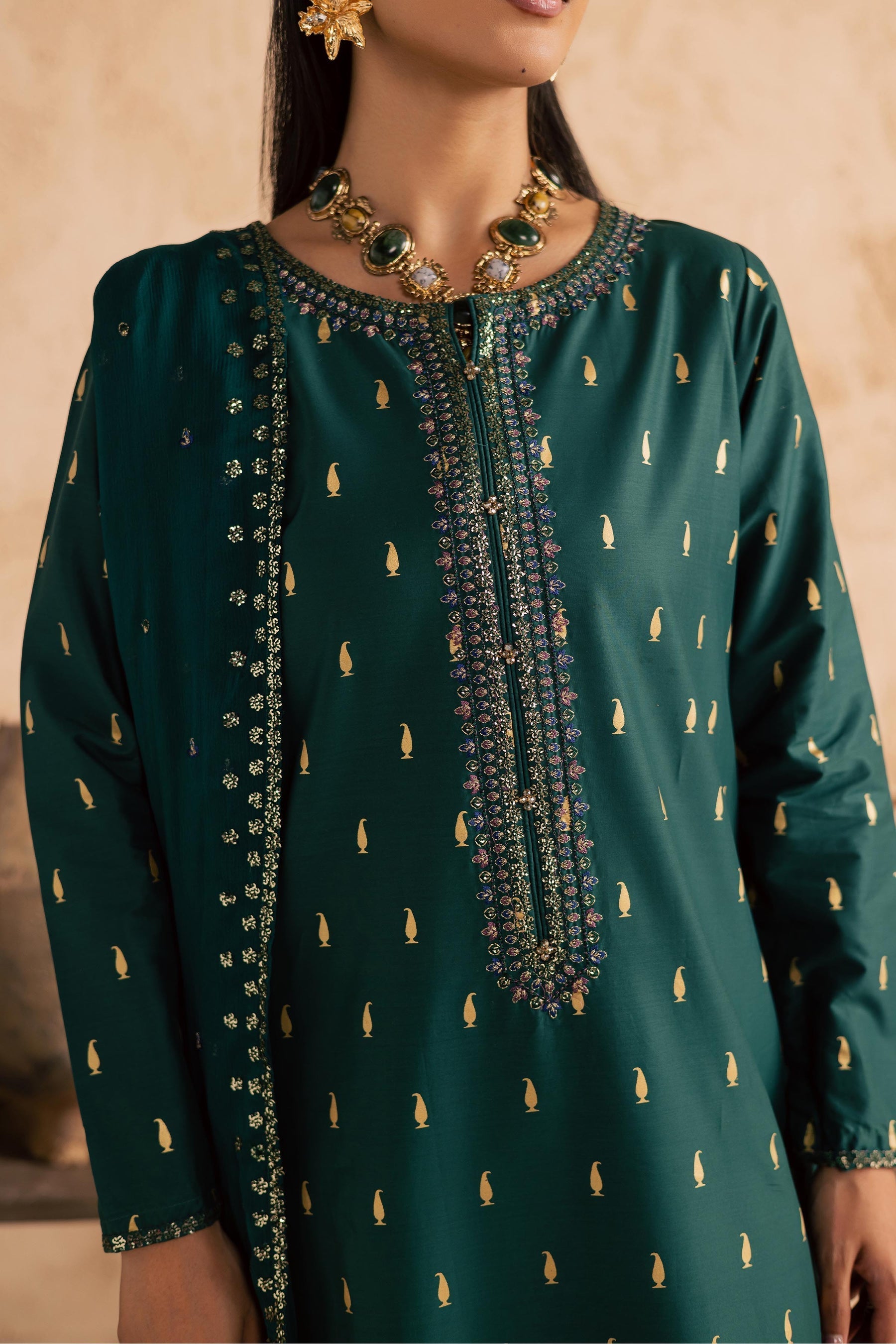 Batik | Festive Eid 26 | Caspien - by Libasekhas - Registered Vendor of : Batik - 100% Original Designer Dress