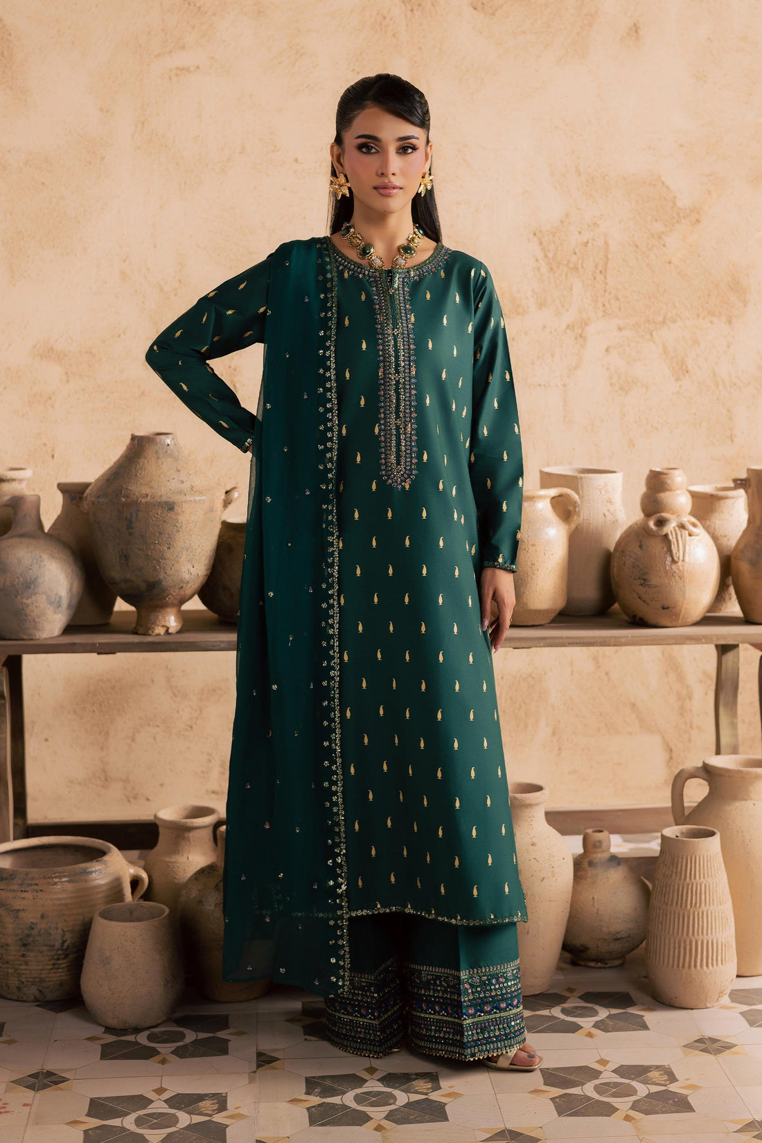 Batik | Festive Eid 26 | Caspien - by Libasekhas - Registered Vendor of : Batik - 100% Original Designer Dress