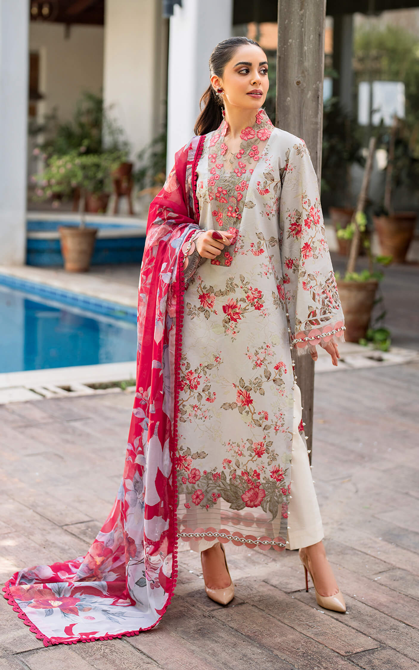 Asifa and Nabeel | Meraki Summer Vol 2 | Chambeli MK-08 - by - Libasekhas UK - Registered Vendor of : Asifa and Nabeel - 100% Original Designer Dresss