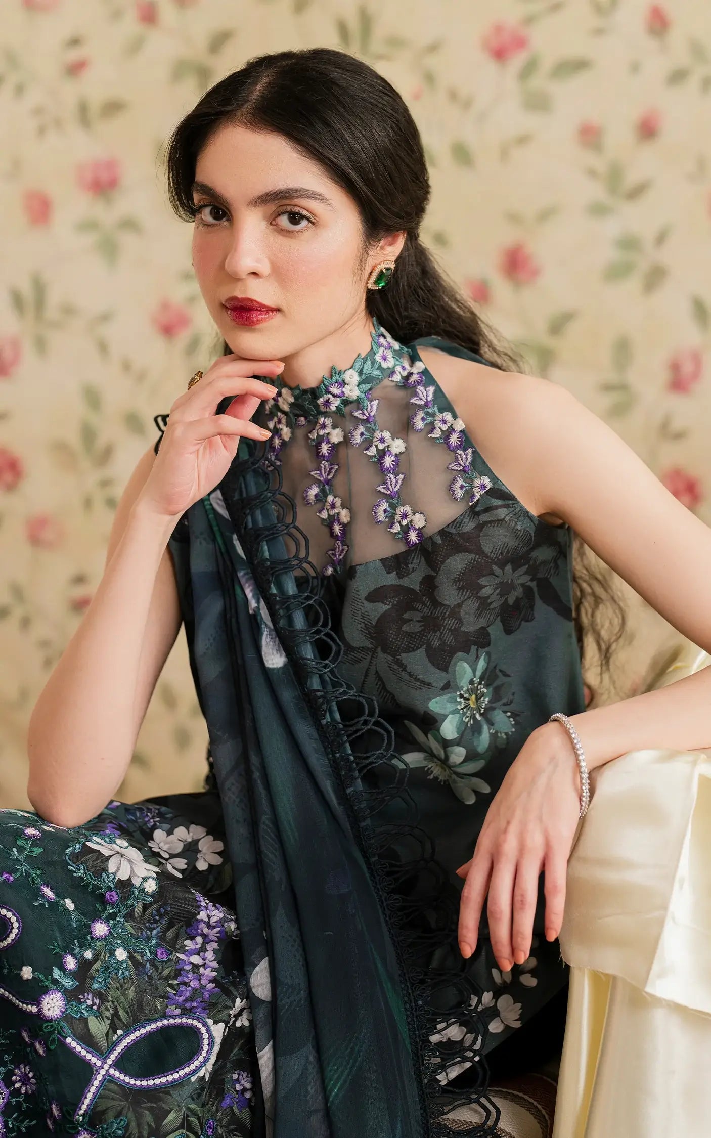 Asifa and Nabeel | Meraki Vintage 25 | Chandi Raatain (MVL25-12) - by - Libasekhas UK - Registered Vendor of : Asifa and Nabeel - 100% Original Designer Dresss
