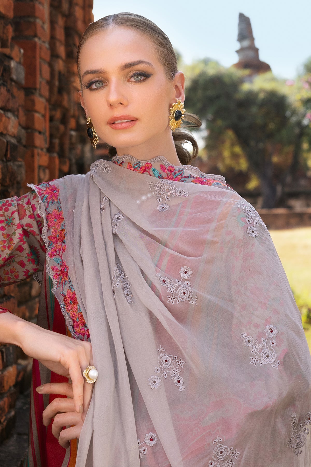 Charizma | Print Melody 25 | PM5-05 - by - Libasekhas UK - Registered Vendor of : Charizma - 100% Original Designer Dresss