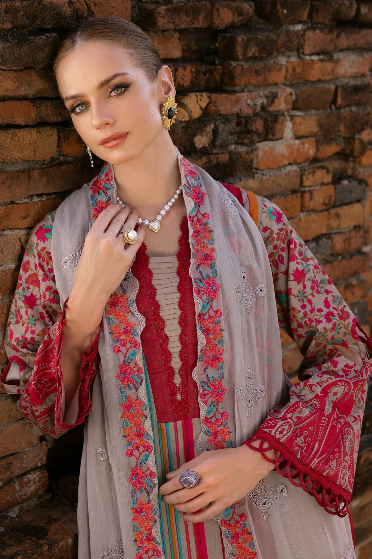 Charizma | Print Melody 25 | PM5-05 - by - Libasekhas UK - Registered Vendor of : Charizma - 100% Original Designer Dresss