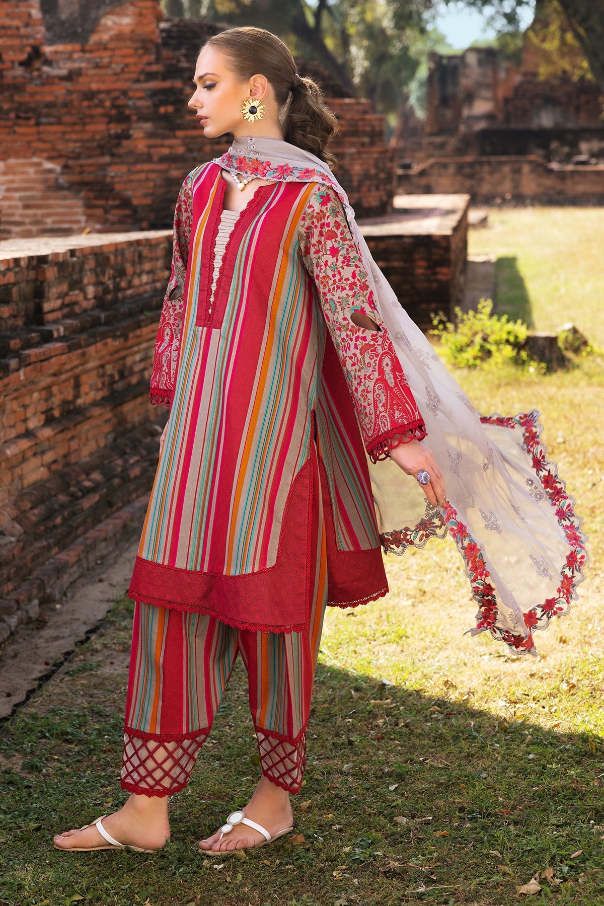 Charizma | Print Melody 25 | PM5-05 - by - Libasekhas UK - Registered Vendor of : Charizma - 100% Original Designer Dresss