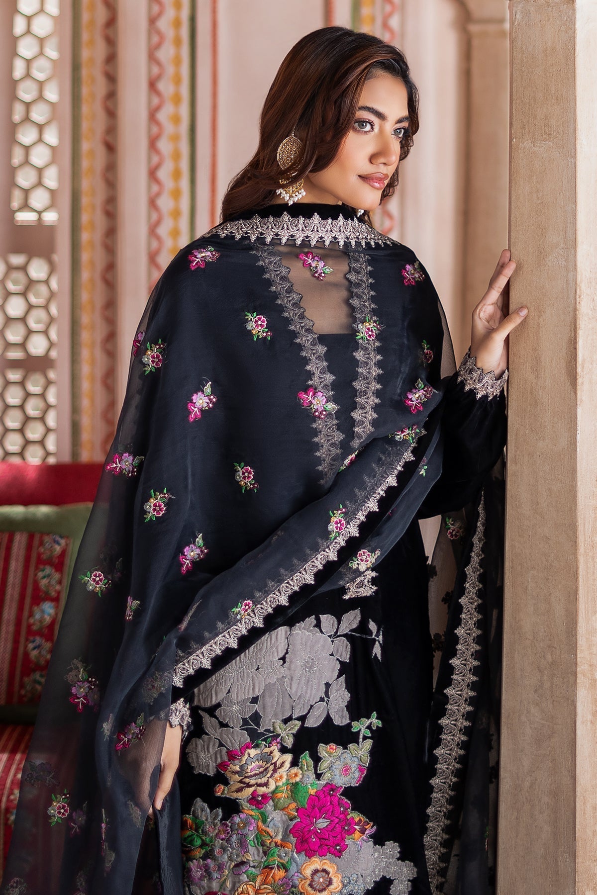 Charizma | Signora Velvet |  CVT4-18 - by - Libasekhas UK - Registered Vendor of : Charizma - 100% Original Designer Dresss