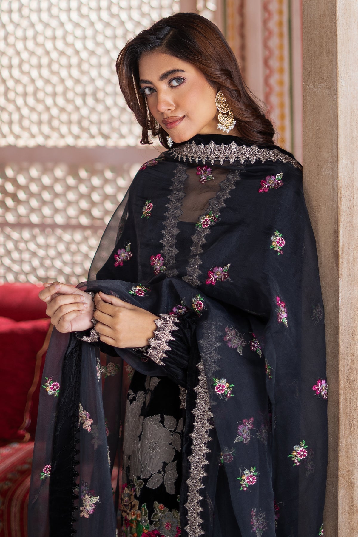 Charizma | Signora Velvet |  CVT4-18 - by - Libasekhas UK - Registered Vendor of : Charizma - 100% Original Designer Dresss