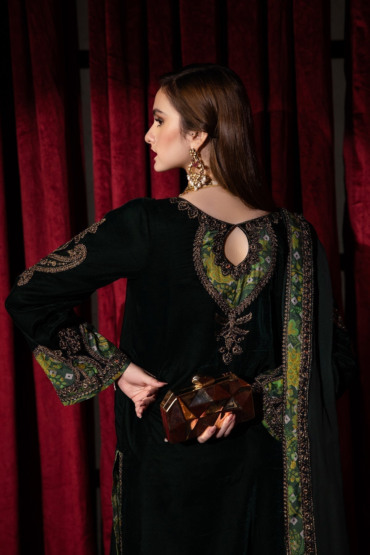 Charizma | Signora Velvet | Velvet CVT4-03 - by - Libasekhas UK - Registered Vendor of : Charizma - 100% Original Designer Dresss