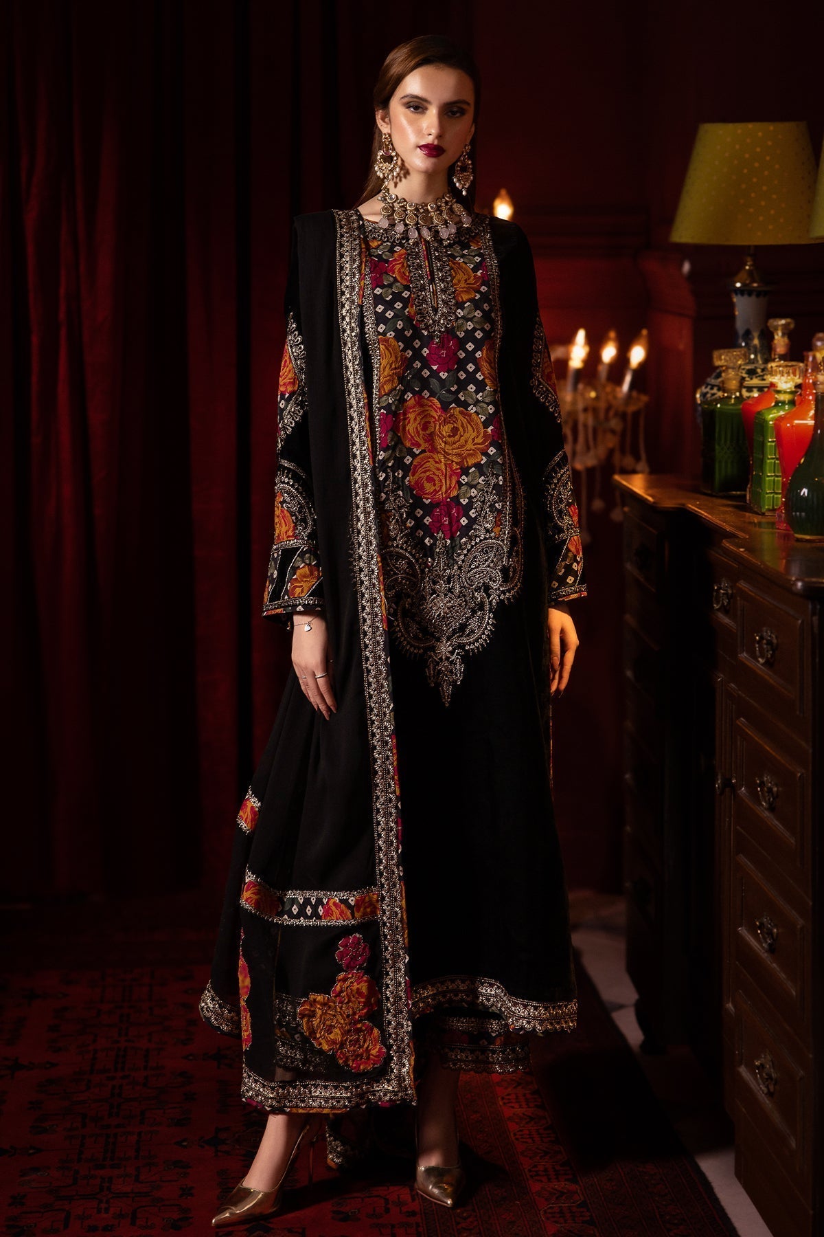 Charizma | Signora Velvet | Velvet CVT4-04 - by - Libasekhas UK - Registered Vendor of : Charizma - 100% Original Designer Dresss