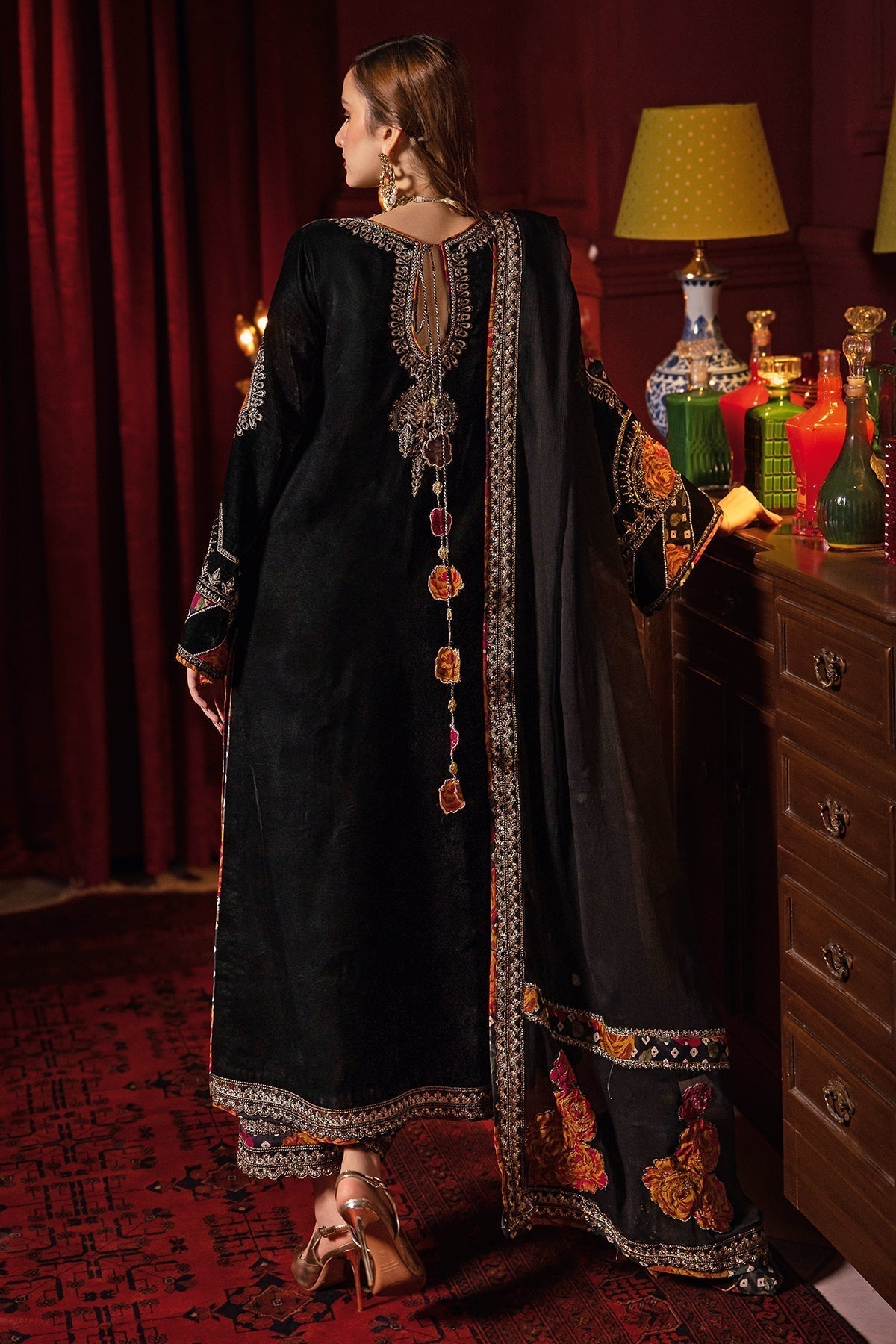 Charizma | Signora Velvet | Velvet CVT4-04 - by - Libasekhas UK - Registered Vendor of : Charizma - 100% Original Designer Dresss
