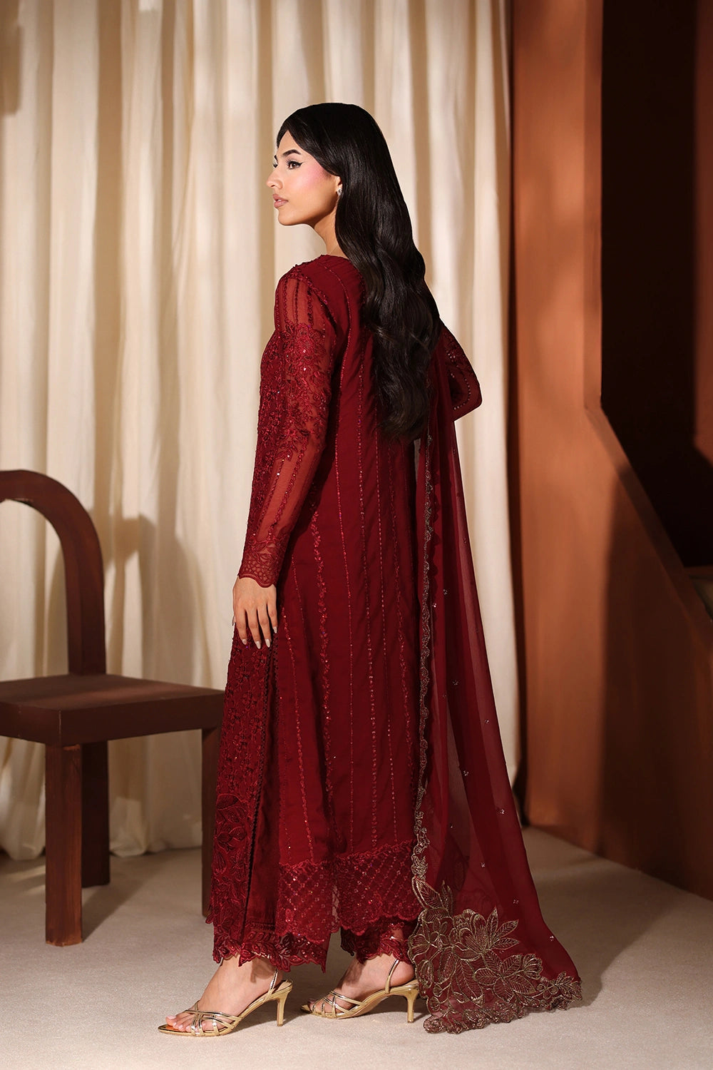 Azure | Azure Luxe | Cherry Blossom - by Libasekhas UK - Registered Vendor of : Azure - 100% Original Designer Dress