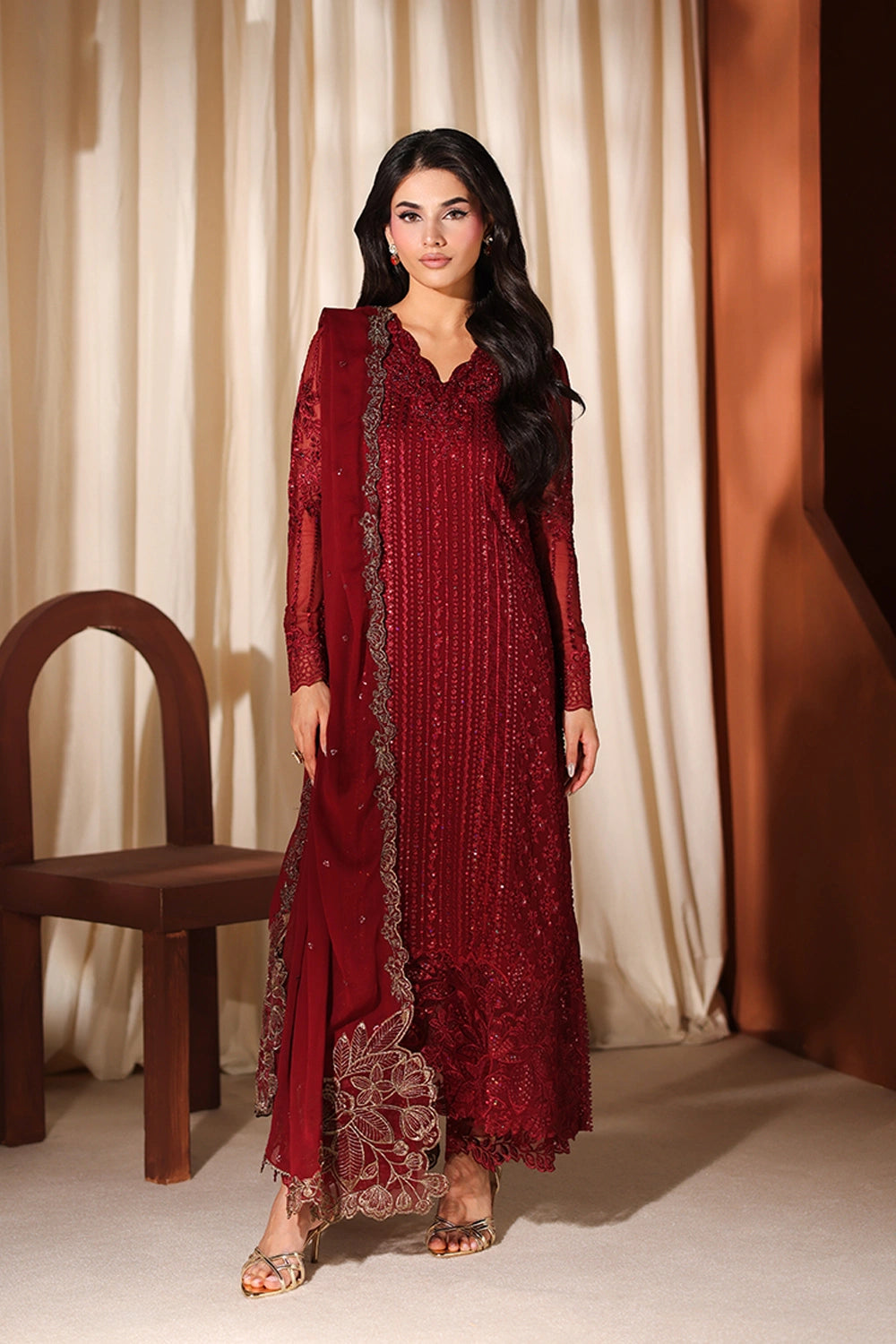 Azure | Azure Luxe | Cherry Blossom - by Libasekhas UK - Registered Vendor of : Azure - 100% Original Designer Dress