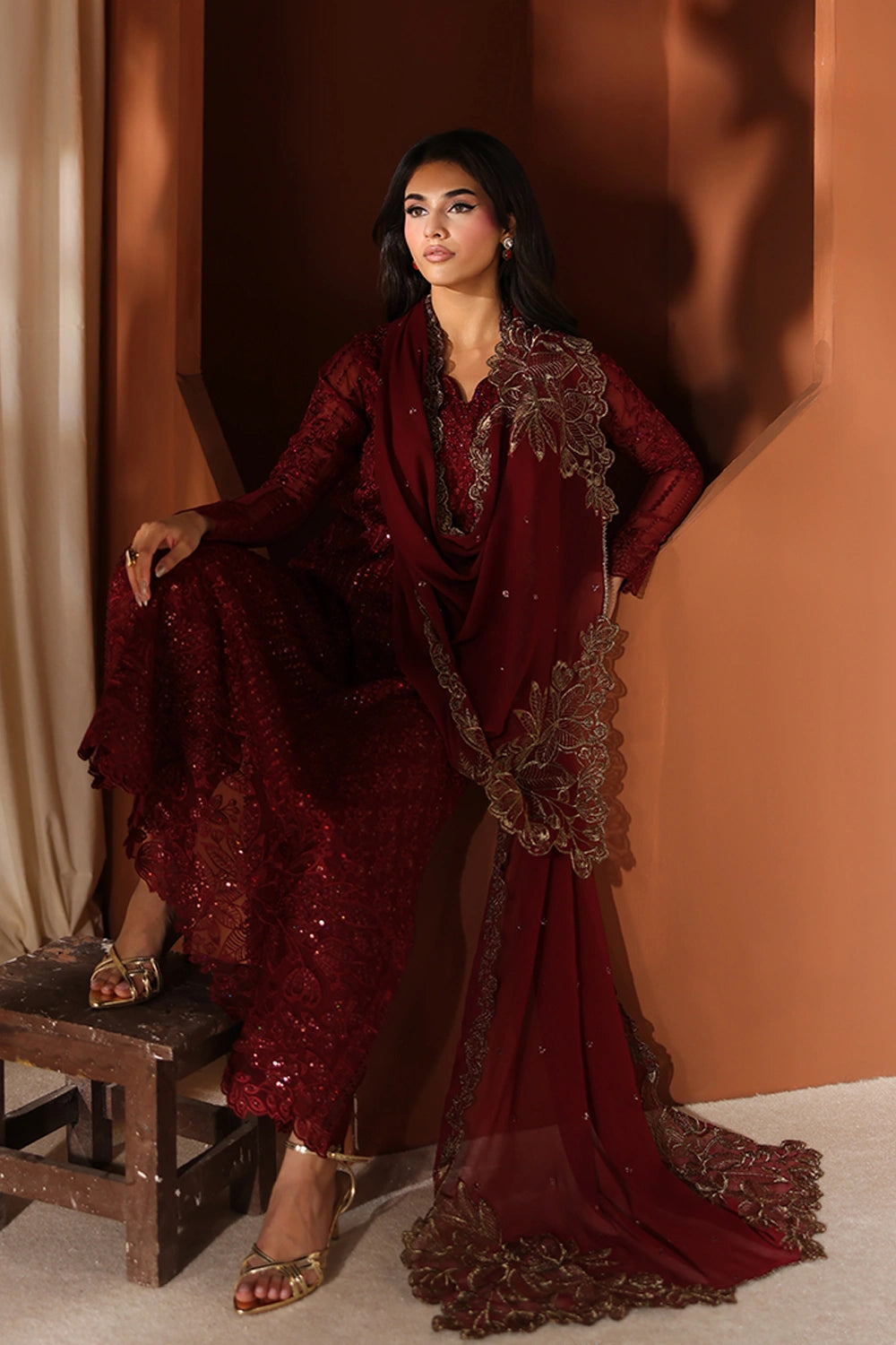 Azure | Azure Luxe | Cherry Blossom - by Libasekhas UK - Registered Vendor of : Azure - 100% Original Designer Dress