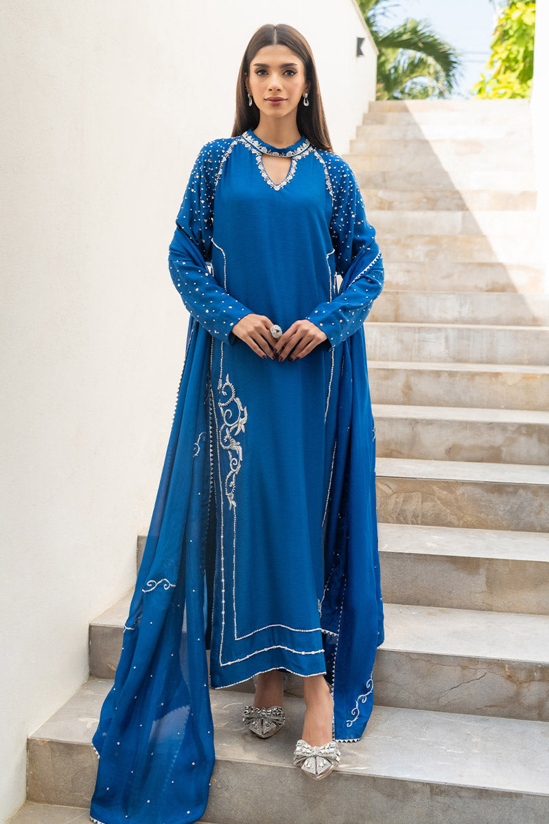 Chic Ophicial | Celenia Pret | Electric Blue - by - Libasekhas UK - Registered Vendor of : Chic Ophicial - 100% Original Designer Dresss