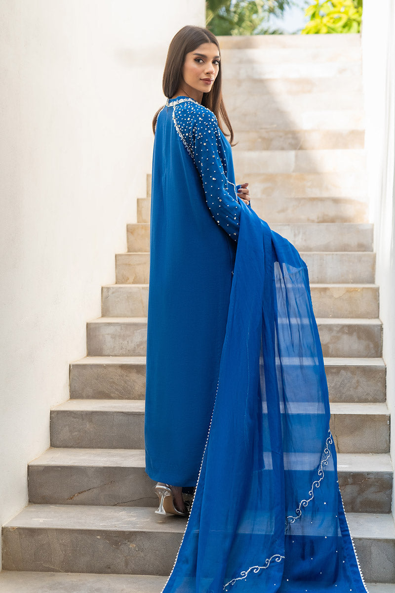 Chic Ophicial | Celenia Pret | Electric Blue - by - Libasekhas UK - Registered Vendor of : Chic Ophicial - 100% Original Designer Dresss
