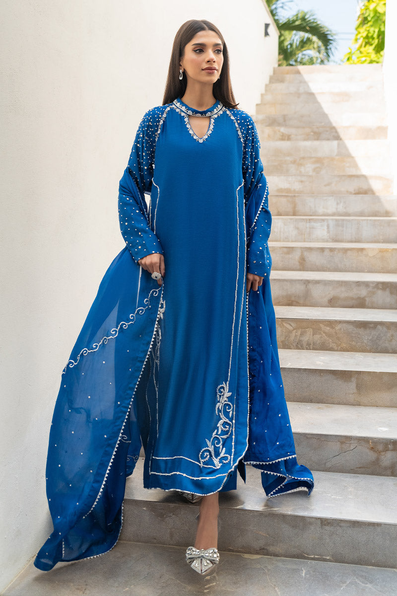 Chic Ophicial | Celenia Pret | Electric Blue - by - Libasekhas UK - Registered Vendor of : Chic Ophicial - 100% Original Designer Dresss