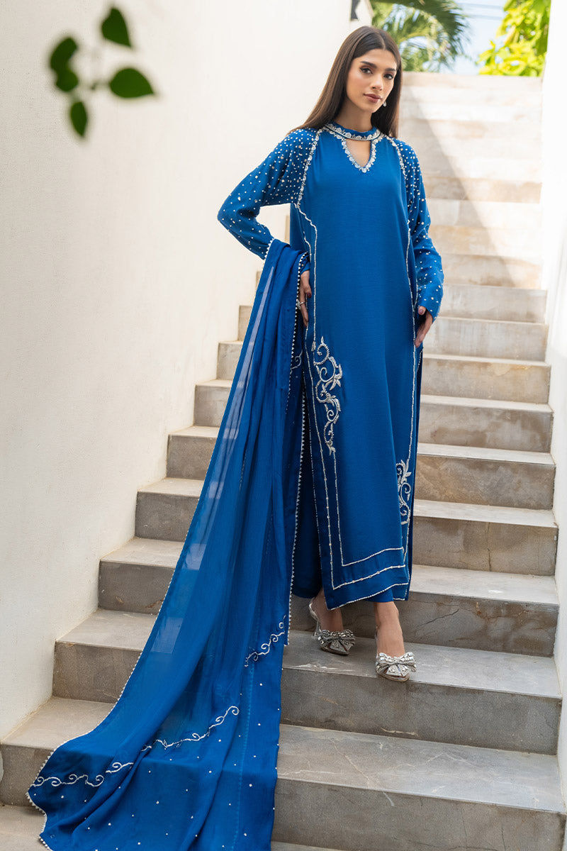 Chic Ophicial | Celenia Pret | Electric Blue - by - Libasekhas UK - Registered Vendor of : Chic Ophicial - 100% Original Designer Dresss