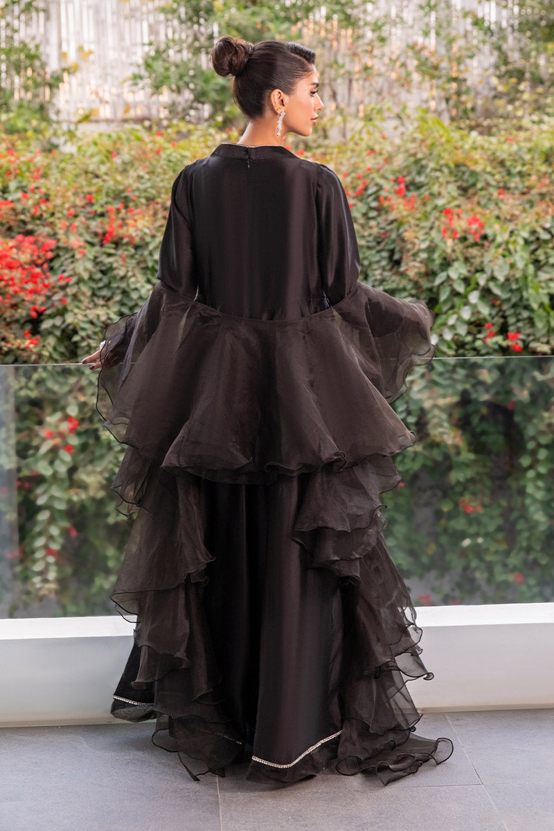 Chic Ophicial | Celenia Pret | Elegant Black Kalidar - by - Libasekhas UK - Registered Vendor of : Chic Ophicial - 100% Original Designer Dresss