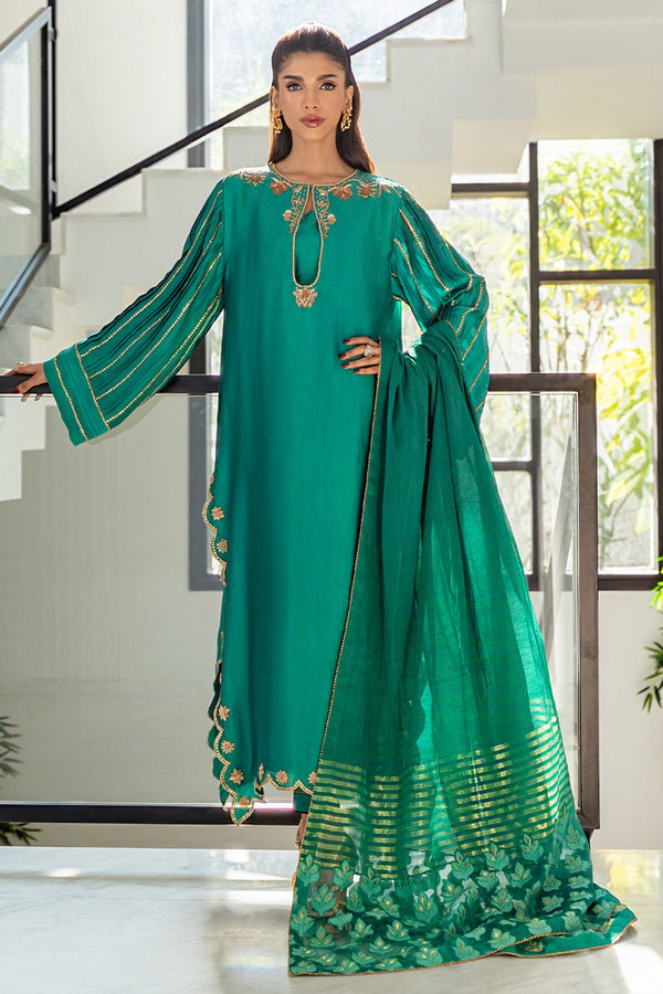 Chic Ophicial | Celenia Pret | Emerald Green - by - Libasekhas UK - Registered Vendor of : Chic Ophicial - 100% Original Designer Dresss