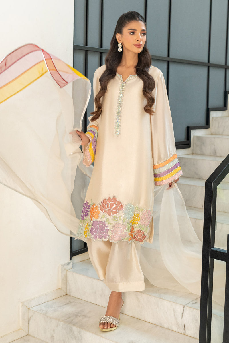 Chic Ophicial | Celenia Pret | Ivory Rose - by - Libasekhas UK - Registered Vendor of : Chic Ophicial - 100% Original Designer Dresss