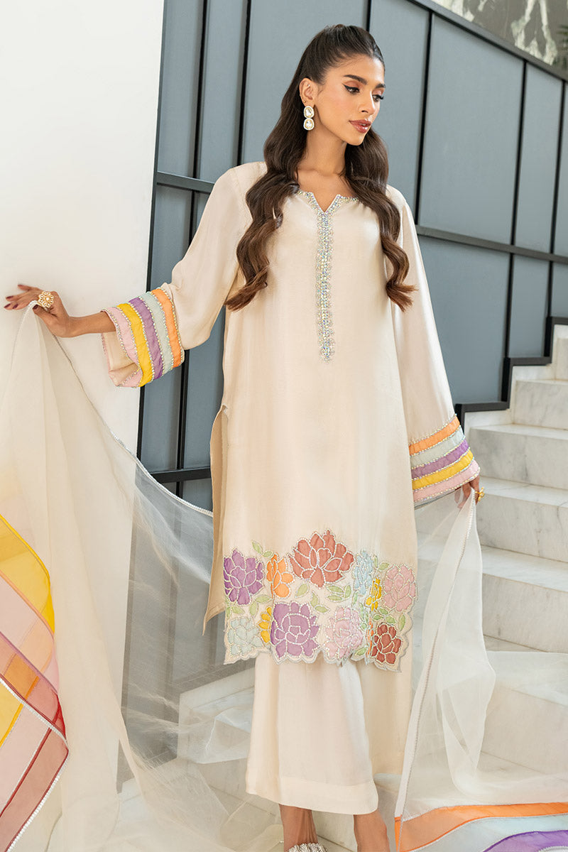 Chic Ophicial | Celenia Pret | Ivory Rose - by - Libasekhas UK - Registered Vendor of : Chic Ophicial - 100% Original Designer Dresss