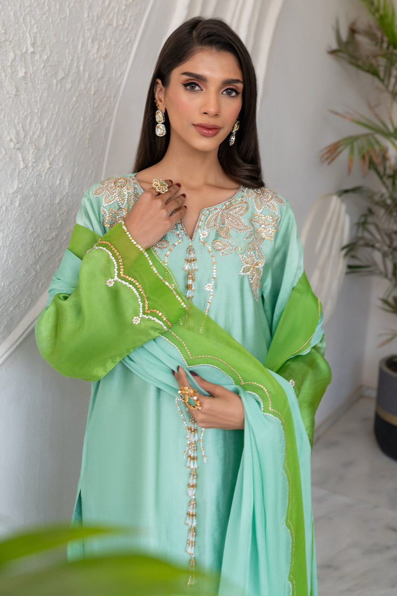 Chic Ophicial | Celenia Pret | Ombre Green - by - Libasekhas UK - Registered Vendor of : Chic Ophicial - 100% Original Designer Dresss