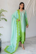 Chic Ophicial | Celenia Pret | Ombre Green - by - Libasekhas UK - Registered Vendor of : Chic Ophicial - 100% Original Designer Dresss