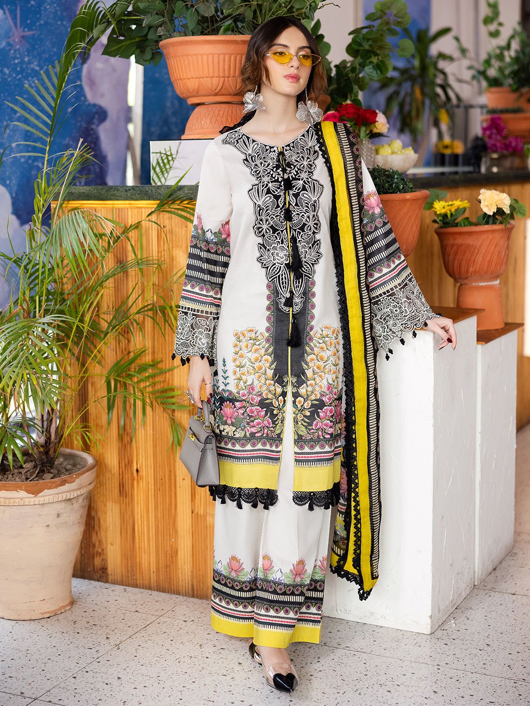 Mahnur | After Hours Luxury Lawn 25 | ChitChat Charm - by - Libasekhas UK - Registered Vendor of : Mahnur - 100% Original Designer Dresss