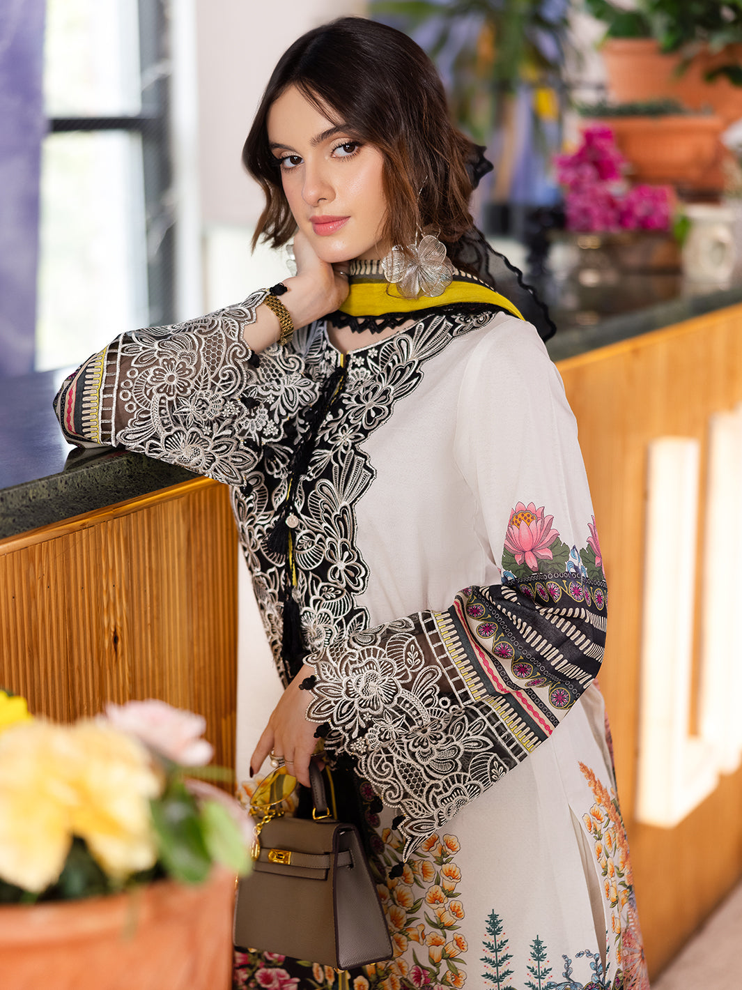 Mahnur | After Hours Luxury Lawn 25 | ChitChat Charm - by - Libasekhas UK - Registered Vendor of : Mahnur - 100% Original Designer Dresss