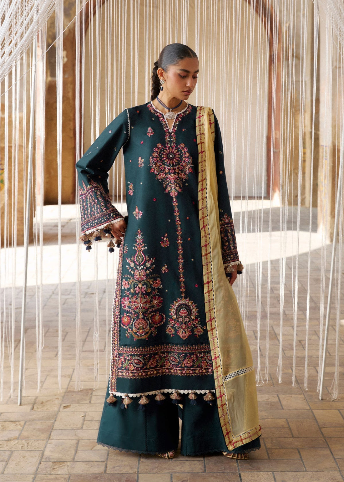 Hussain Rehar | Zan SS26 | Cinko - by Libasekhas UK - Registered Vendor of : Hussain Rehar - 100% Original Designer Dress