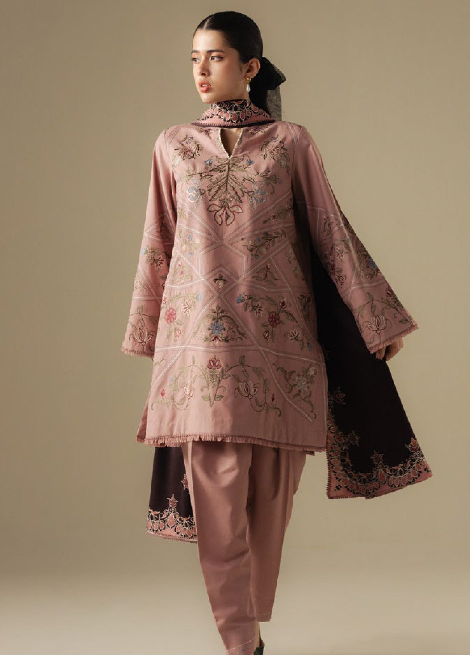 Zara Shahjahan | Coco Winter 25 |Coral-4A - by Libasekhas UK - Registered Vendor of : Zara Shahjahan - 100% Original Designer Dress