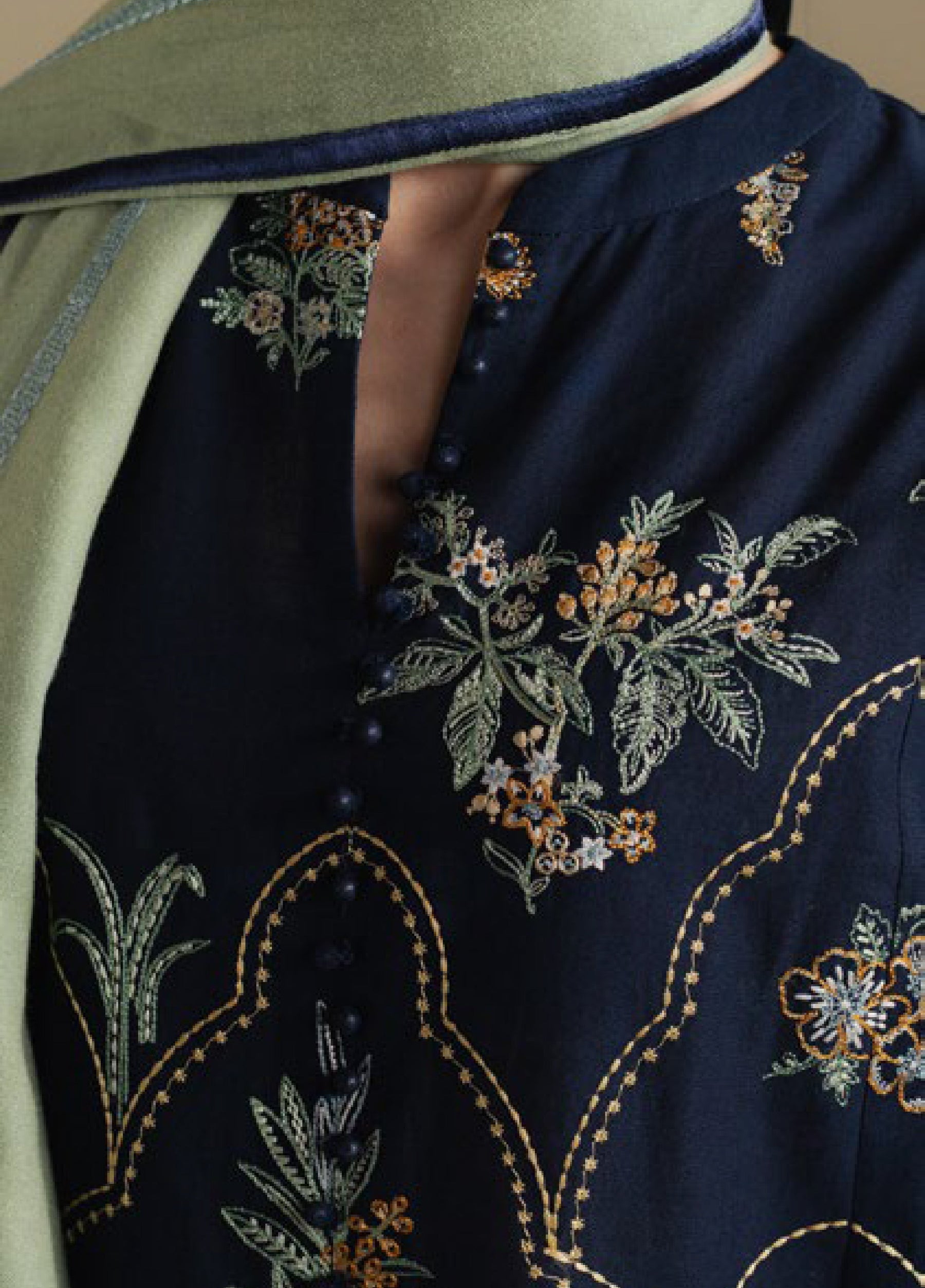 Zara Shahjahan | Coco Winter 25 | Amber-1B - by Libasekhas UK - Registered Vendor of : Zara Shahjahan - 100% Original Designer Dress