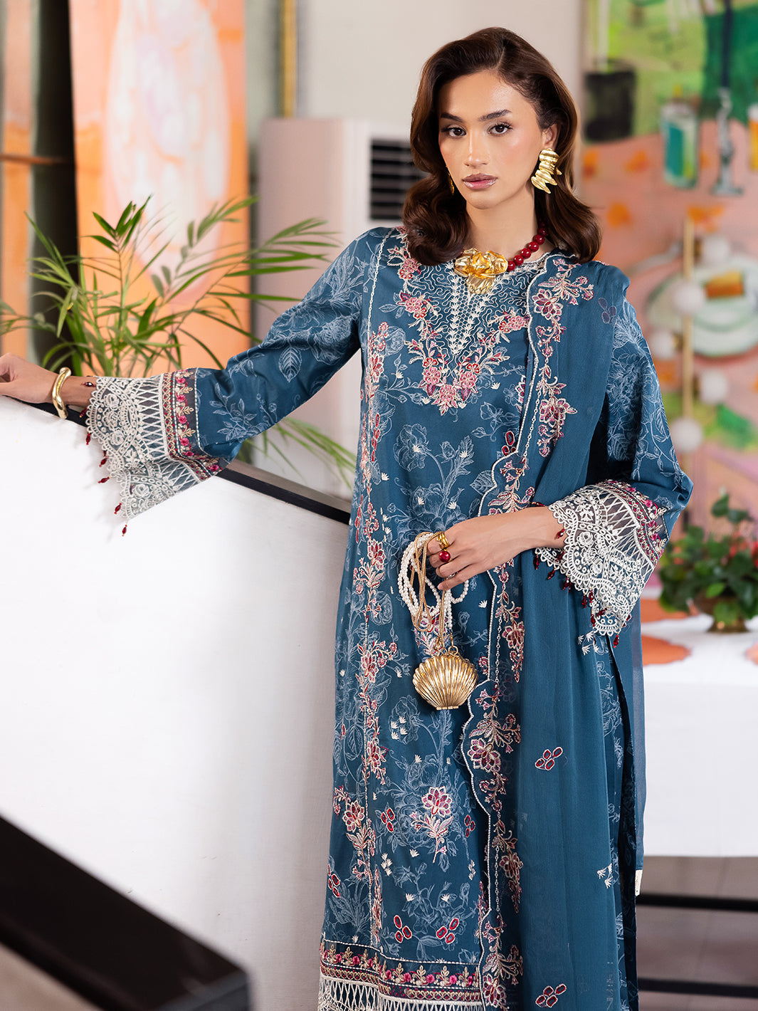 Mahnur | After Hours Luxury Lawn 25 | Confetti Hour - by - Libasekhas UK - Registered Vendor of : Mahnur - 100% Original Designer Dresss