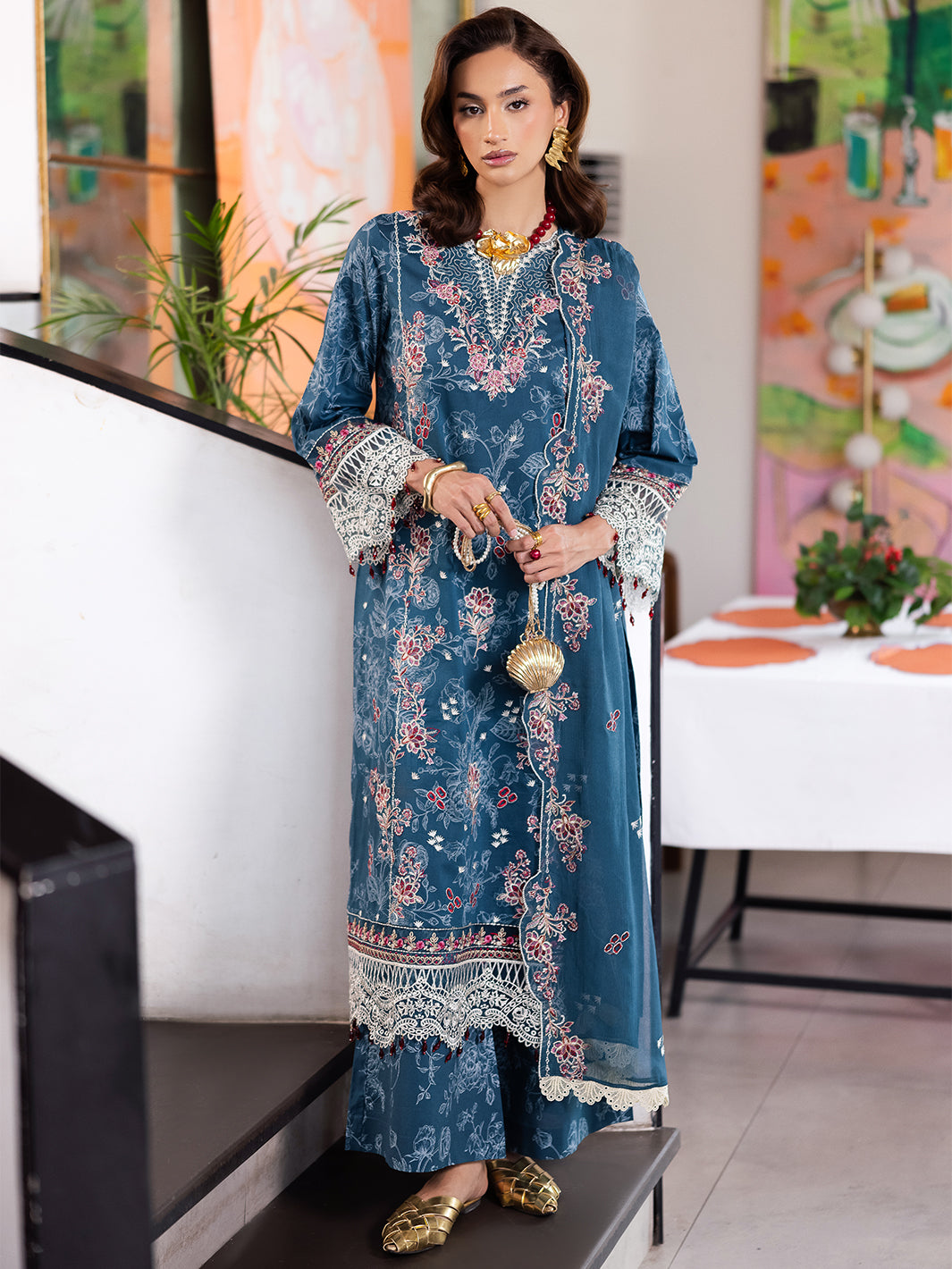 Mahnur | After Hours Luxury Lawn 25 | Confetti Hour - by - Libasekhas UK - Registered Vendor of : Mahnur - 100% Original Designer Dresss