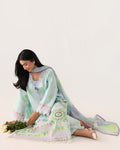 Roheenaz | Rosette Lawn | Cool Mirage - by Libasekhas UK - Registered Vendor of : Roheenaz - 100% Original Designer Dress