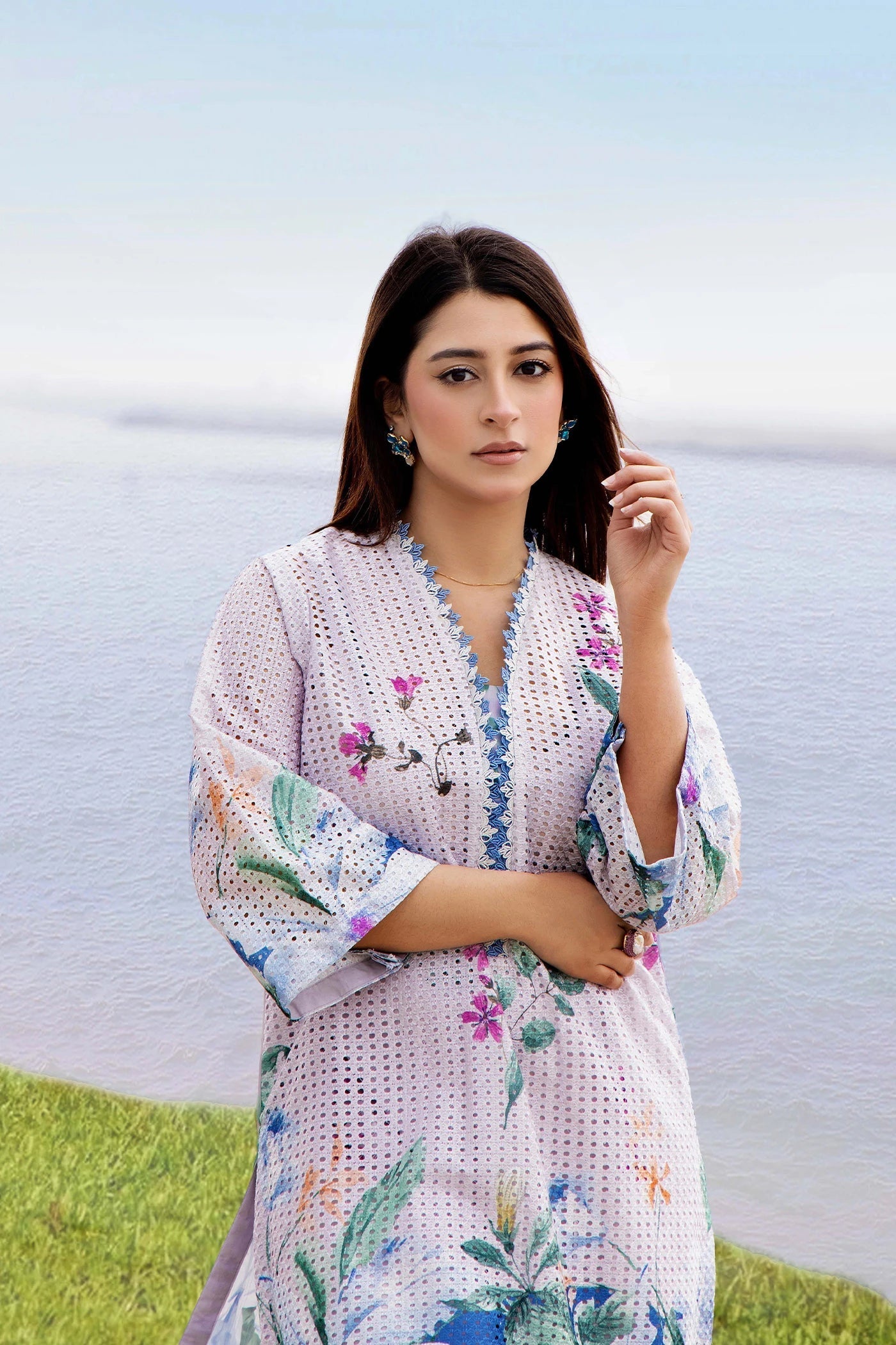 Adans Libas | Embrodiered Co Ord Sets | 4090 - by Libasekhas UK - Registered Vendor of : Adans Libas - 100% Original Designer Dress