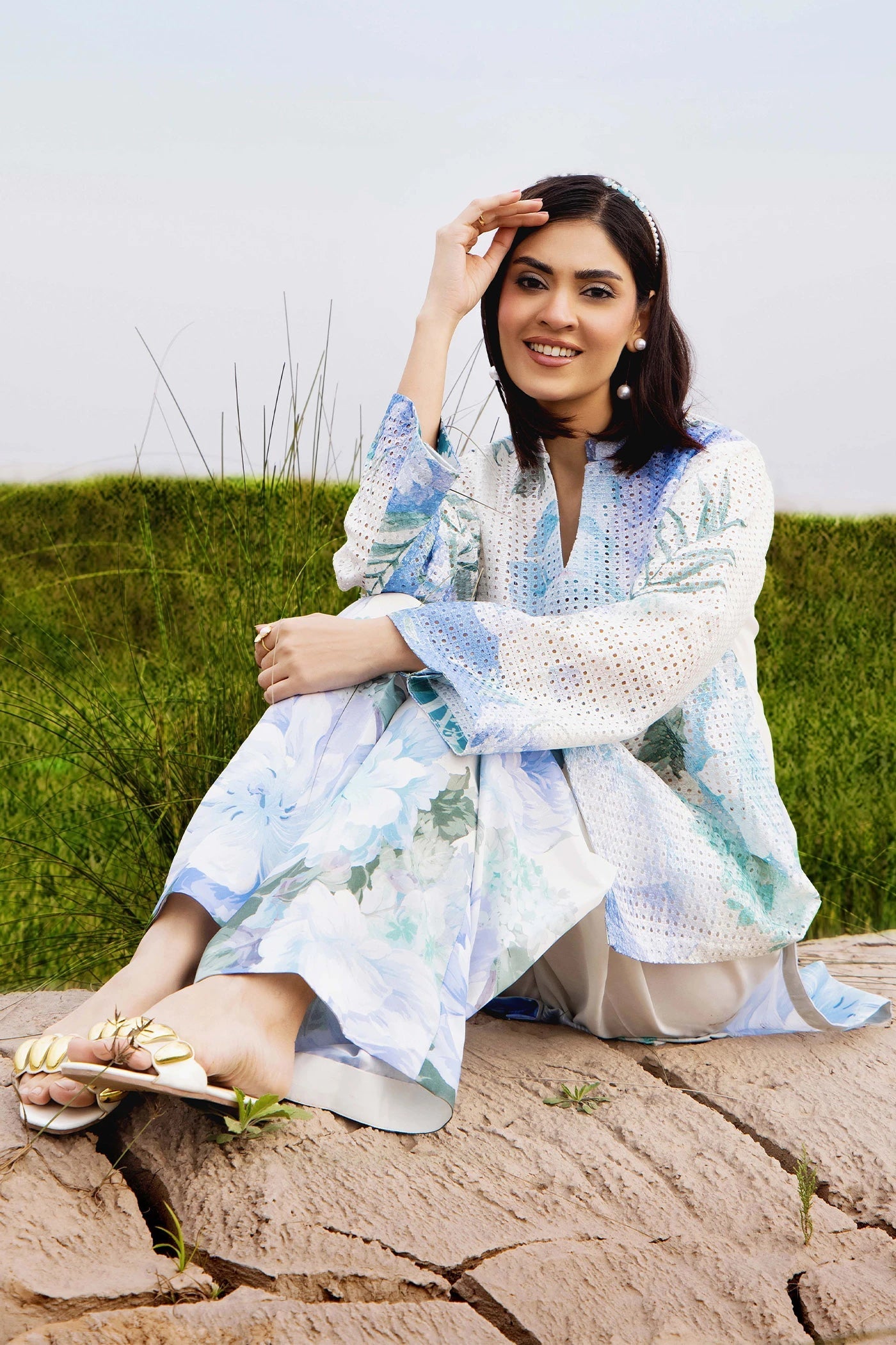 Adans Libas | Embrodiered Co Ord Sets | Camelia 4092 - by Libasekhas UK - Registered Vendor of : Adans Libas - 100% Original Designer Dress